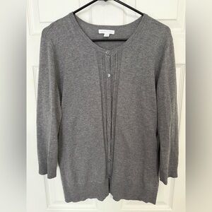 New York & Company Heather Gray Knit Sweater